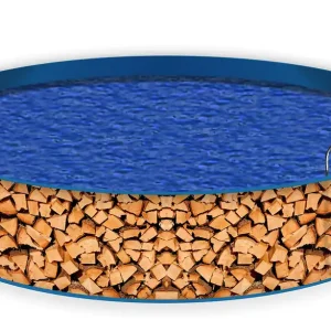 Sonderangebot Poolverkleidung Holzstapel gehackt - Holzscheite für den Kamin 1,2 m x 15 m, ohne Ösen