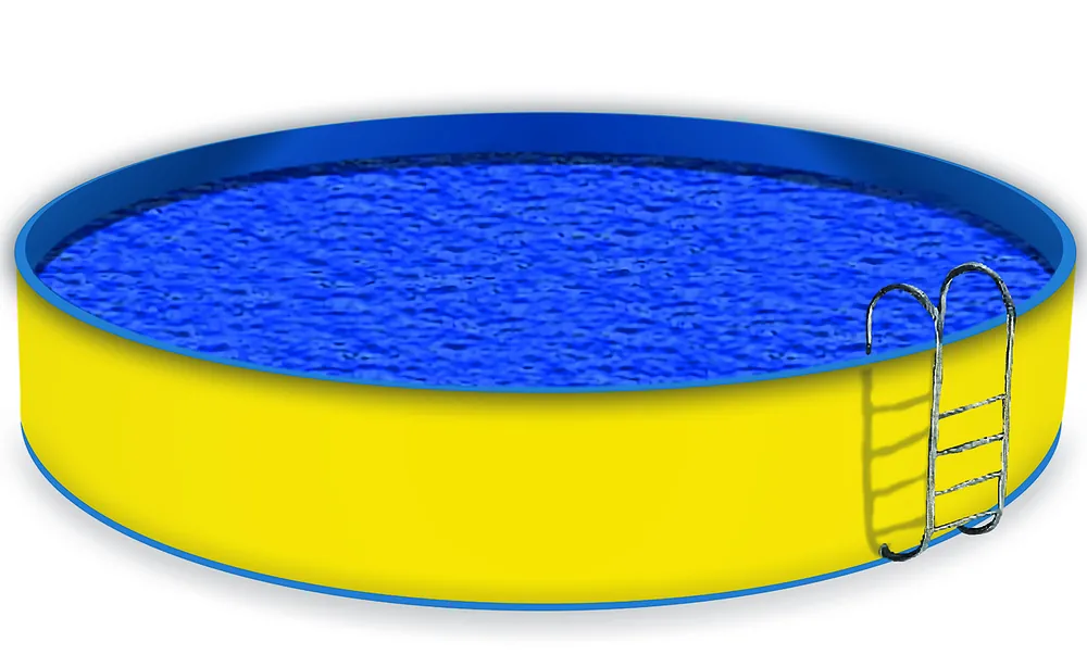 Poolverkleidung Gelb 1,2 m x 12 m, ohne Ösen Top-Preis
