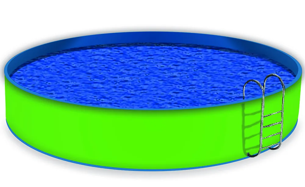 Poolverkleidung Maigrün 1,0 m x 10 m, ohne Ösen Echt