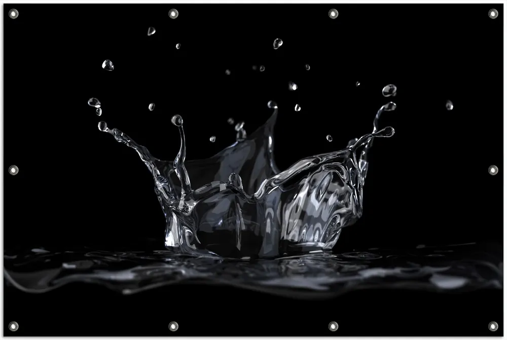 Gartenposter Aufspritzendes Wasser 200 x 300 cm Preisknaller