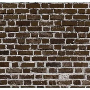 Bestpreis Küchenrückwand Ziegelsteinwand in braun - Backsteine aus Glas, 125 x 50 cm