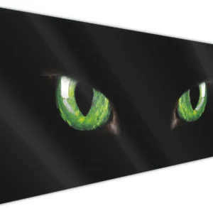 Beliebt Küchenrückwand Grüne Katzenaugen bei Nacht aus Glas, 125 x 50 cm