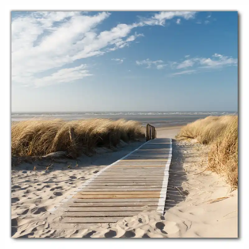 Selbstklebende Möbelfolie Auf dem Holzweg zum Strand 80 x 80 cm Ausverkauf