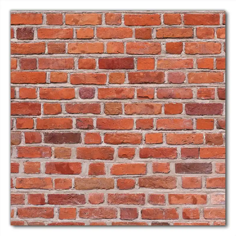 Selbstklebende Möbelfolie Rote Ziegelsteinwand - Backsteine 60 x 60 cm Garantierte Lieferung