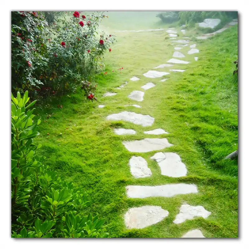 Selbstklebende Möbelfolie Steinweg im Grünen 60 x 60 cm Neu Im Sortiment