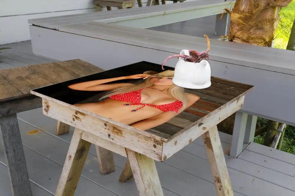 Selbstklebende Möbelfolie Westerngirl 60 x 60 cm Preisreduziert