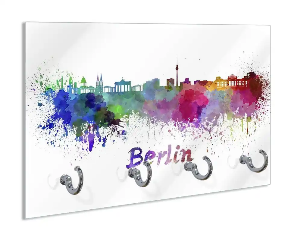 Schlüsselbrett Städte als Aquarell - Skyline von Berlin Sonderangebot