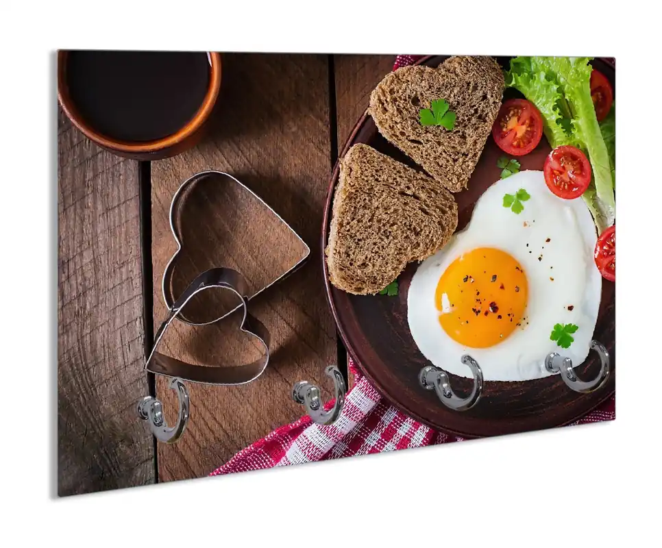 Schlüsselbrett Frühstück mit Liebe serviert Preis Gesenkt
