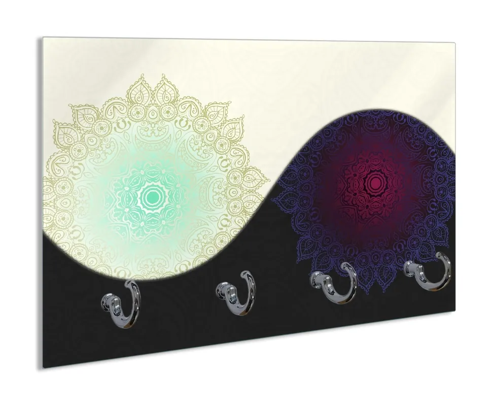 Schnäppchen Schlüsselbrett Mandalas - Yin Yang