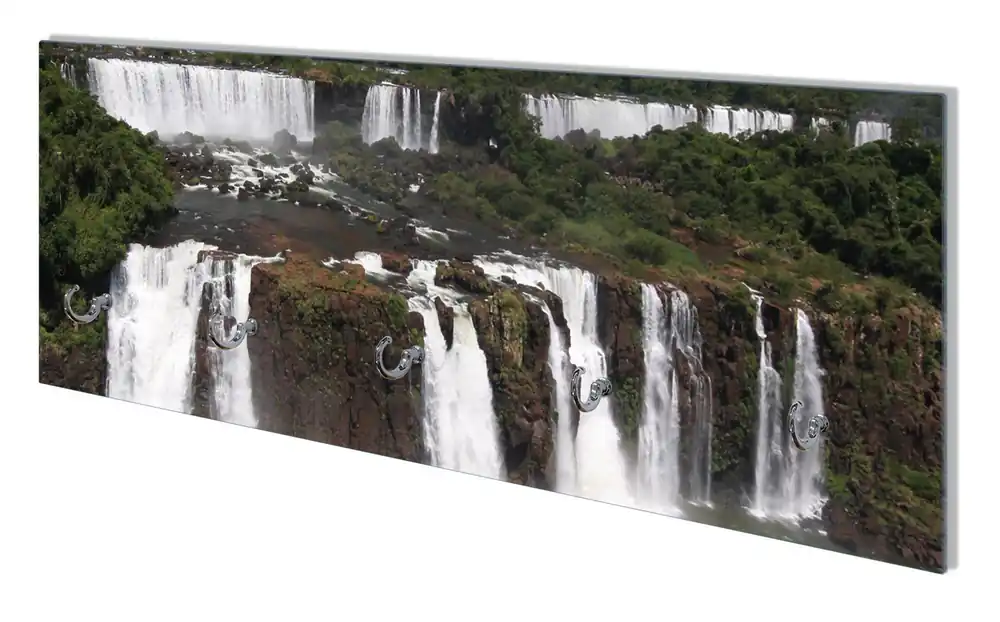 Wochenendangebot Wandgarderobe aus Glas Iguazu-Wasserfälle