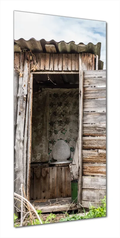 Duschrückwand Alte verwitterte Gartentoilette 90 x 190 cm Versand Am Gleichen Tag