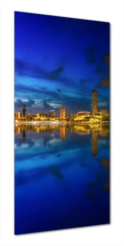 Duschrückwand Skyline von Singapur in der Abenddämmerung 70 x 200 cm Beliebt