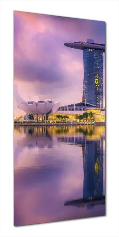 Top-Preis Duschrückwand Abenddämmerung in Singapur 80 x 200 cm