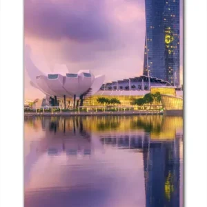 Angebot Duschrückwand Abenddämmerung in Singapur 90 x 200 cm