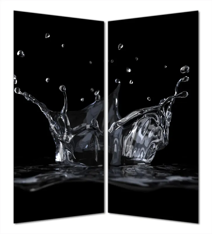 Duschrückwand Aufspritzendes Wasser 160 x 180 cm, 2-teilig Kostenloser Rückversand