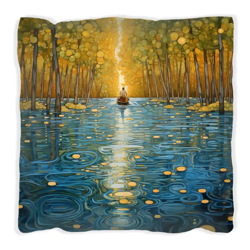 Kissen Reise durch das Lichtermeer 40 x 40 cm, schwarz Markenware