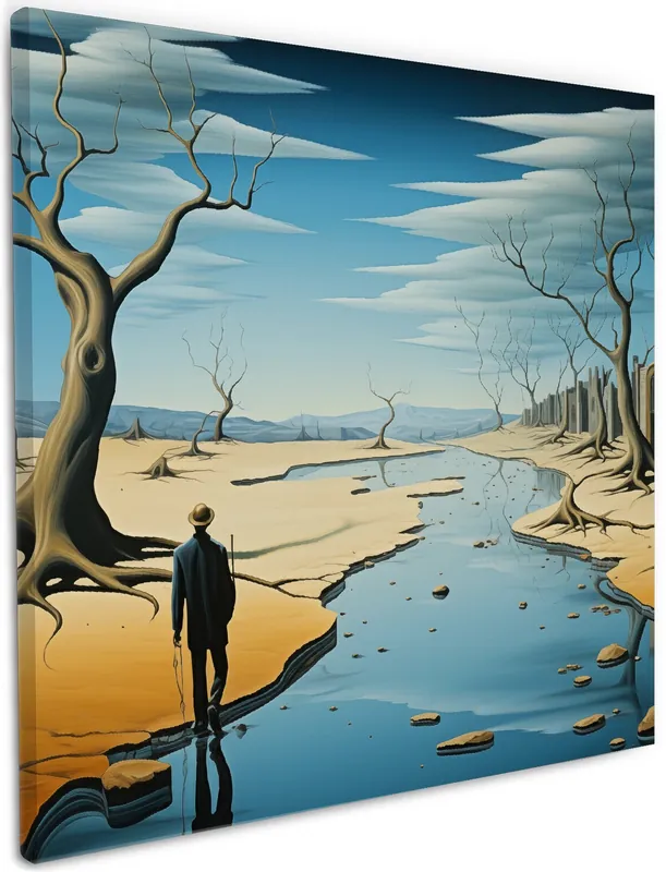 Leinwandbild Fluss der Zeit 50 x 125 cm Direkt Vom Hersteller
