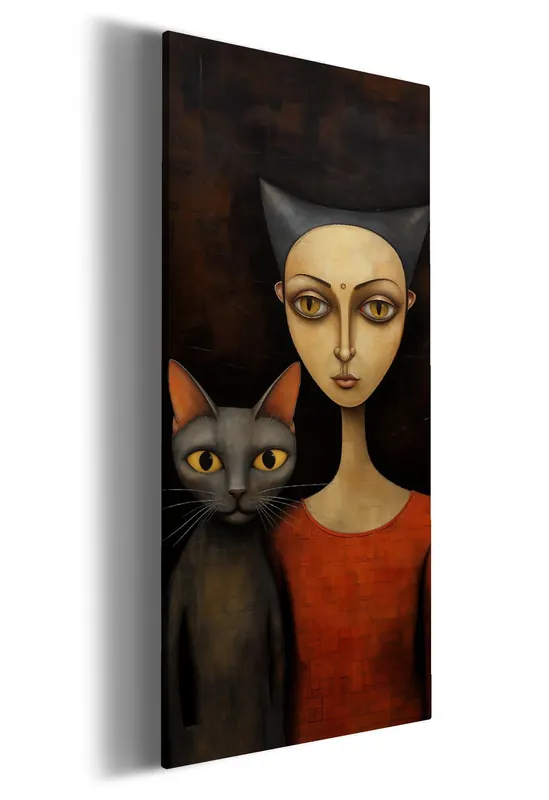 Leinwandbild Seelenverwandte Blicke 60 x 90 cm Garantierte Lieferung