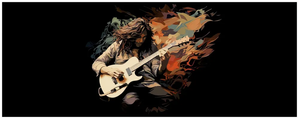 Selbstklebendes Poster Gitarrensolo 61 x 91,5 cm Sale