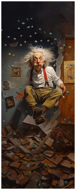 Selbstklebendes Poster Schwerelose Weisheit 70 x 100 cm Preiswert