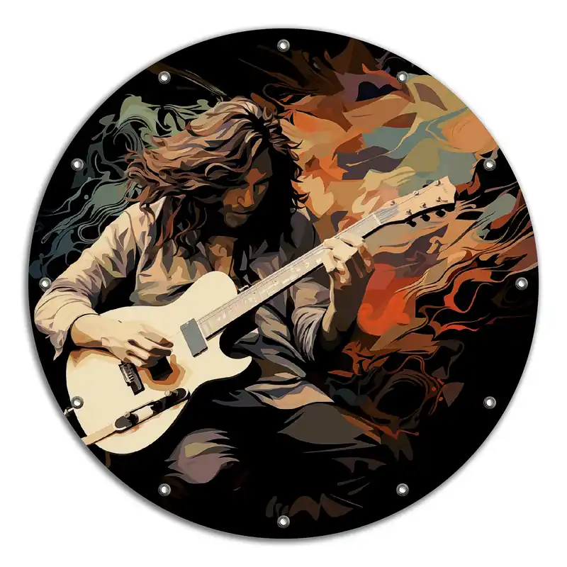 Gartenposter Gitarrensolo ca. 60 x 90 cm Versand Am Gleichen Tag
