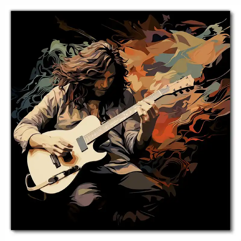 Geprüft Selbstklebende Möbelfolie Gitarrensolo 50 x 50 cm