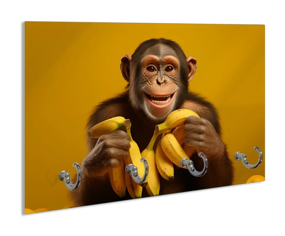 Schlüsselbrett Glücklicher Bananenfan Sichere Zahlung