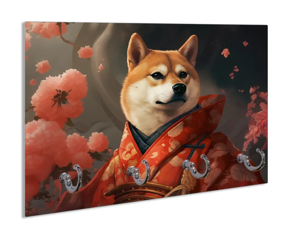 Schlüsselbrett Samurai Shiba Kostenfreie Lieferung