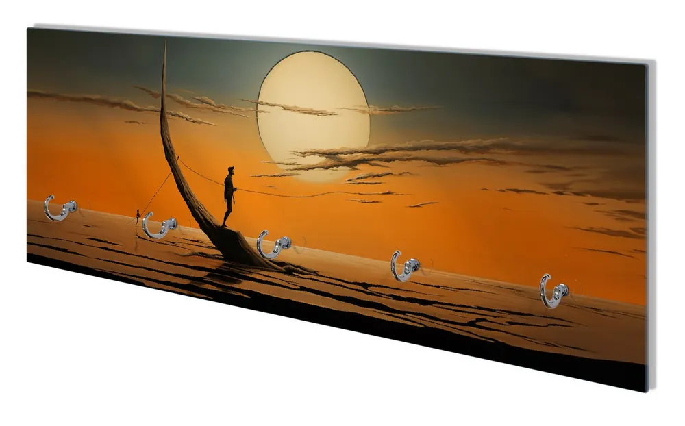 Wandgarderobe aus Glas Einsam im Sonneruntergang Solange Der Vorrat Reicht