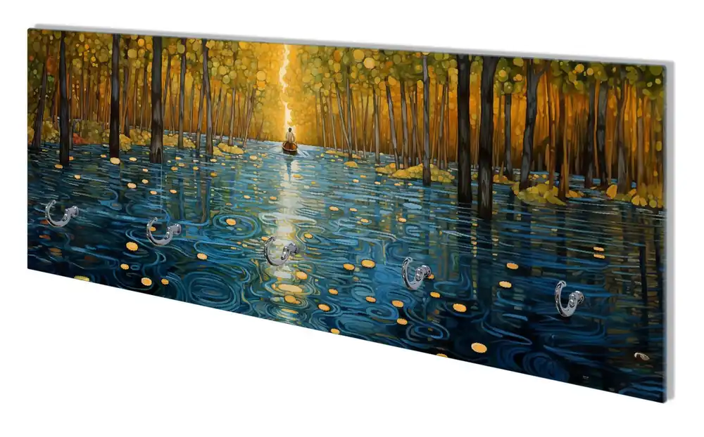 Wandgarderobe aus Glas Reise durch das Lichtermeer Preiswert
