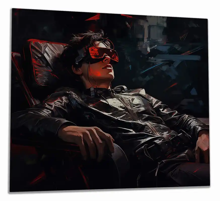 Herdabdeckplatte Cyberpunk-Trance Breite 80 cm x Höhe 52 cm. 2-teilig, 5 mm hohe Noppen Mega-Angebot