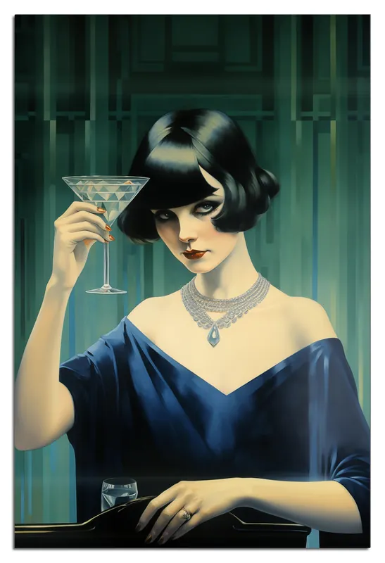 Aktuell Wandbild aus Acryl Cocktailabend 60cm x 90cm