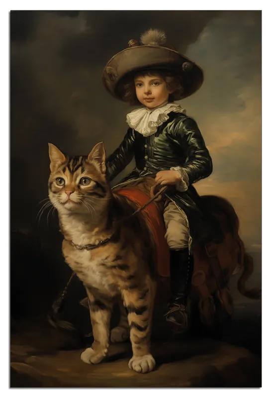 Selbstklebendes Poster Aristokratisches Duo 100 x 150 cm Top-Angebot