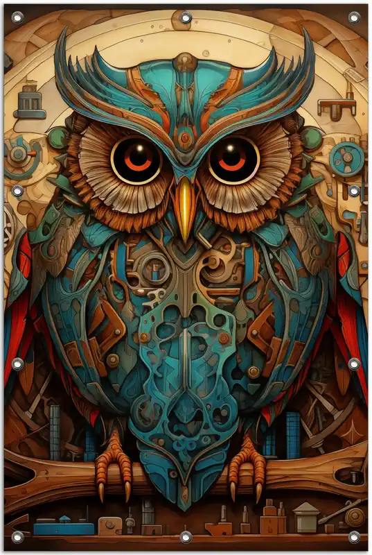Heißes Angebot Gartenposter Mechanische Weisheit ca. 60 x 90 cm
