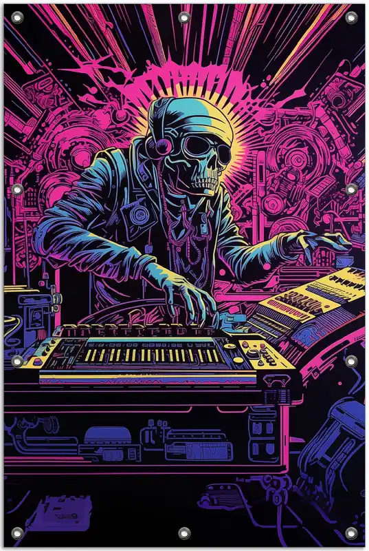 Sichere Zahlung Gartenposter DJ der Unterwelt ca. 60 x 90 cm