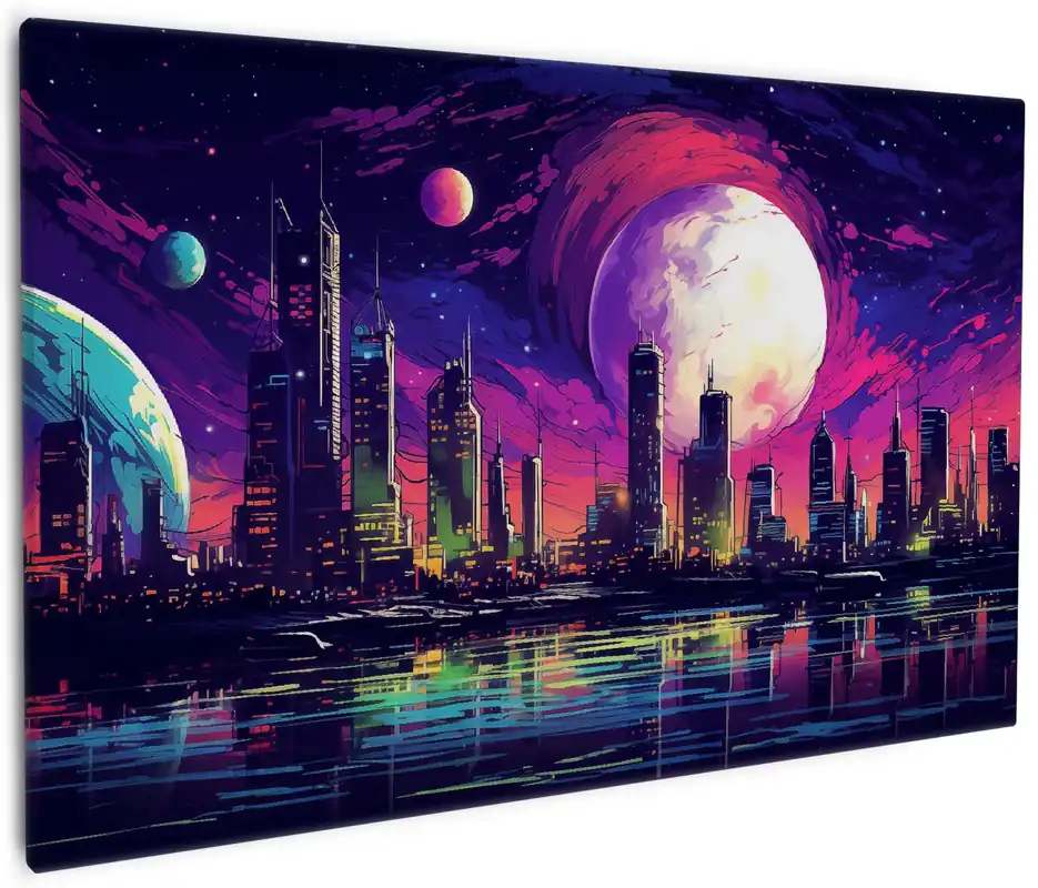 Leinwandbild Zukunft unter fremden Himmeln 60 x 90 cm Knallerangebot