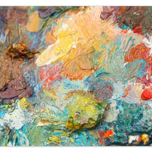 Expressversand Teppich Künstlerischer Farbrausch 90 x 140 cm