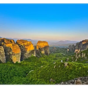 Billig Teppich Griechische Berglandschaft 50 x 70 cm