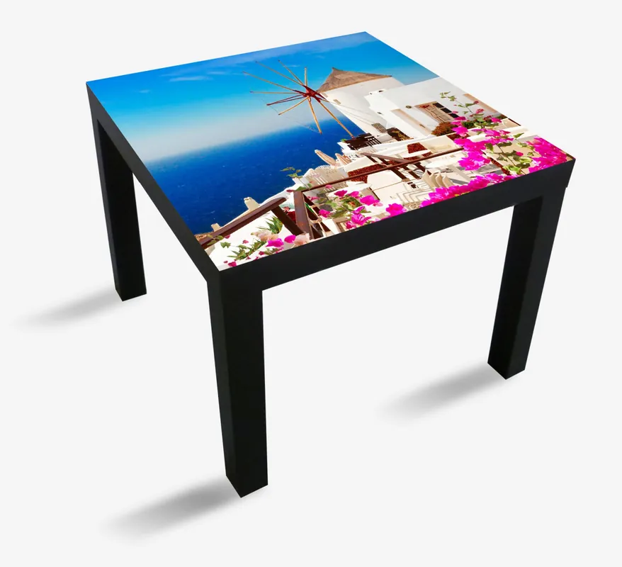 Möbelfolie Windmühle über azurblauem Meer Mega-Angebot