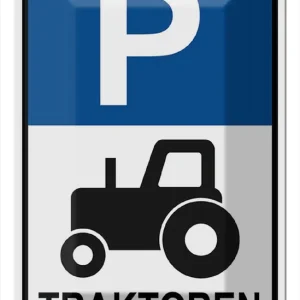 Abverkauf Metallbild Blechschild Parken 20x30cm Parkplatz Traktor 20 x 30 cm