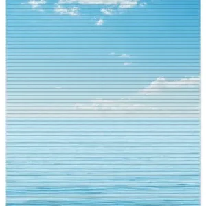 Duschmatte Weite Aussicht über ruhiges Meer 90 x 65 cm Nur Für Kurze Zeit
