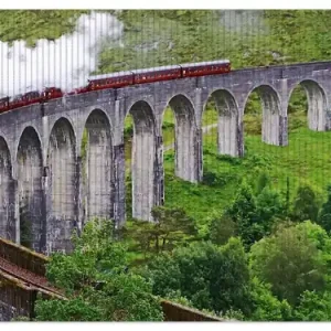 Duschmatte Dampfzug auf Viadukt 180 x 65 cm Sofort Bestellen