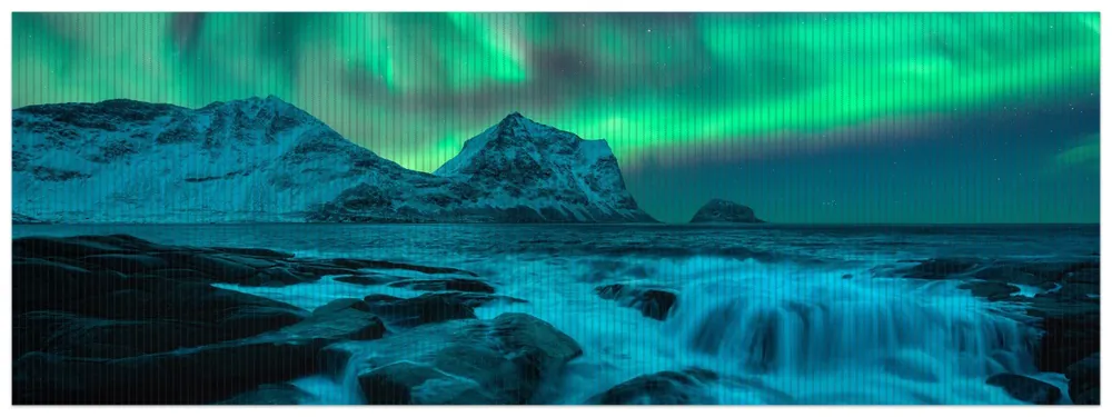 Highlight Duschmatte Aurora über Küste 90 x 65 cm