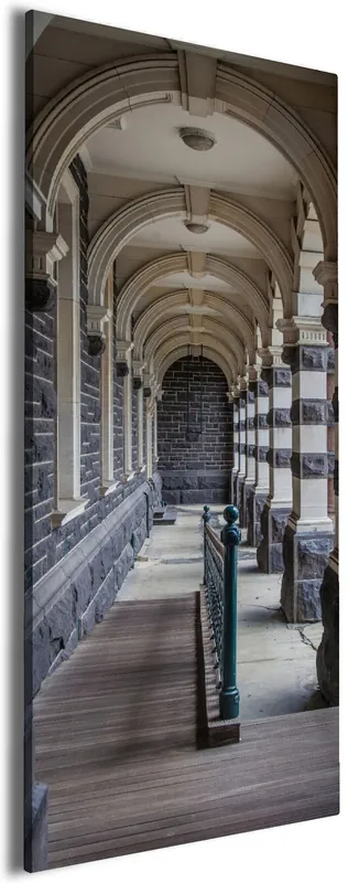 Leinwandbild Säulengang in einem Bahnhof in Neuseeland 50 x 50 cm Mega-Angebot