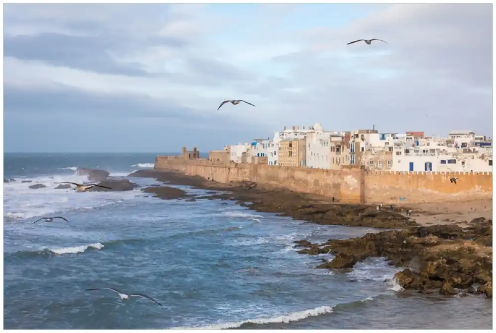 Neue Ware Poster Alte Stadt am Meer 61 x 91,5 cm