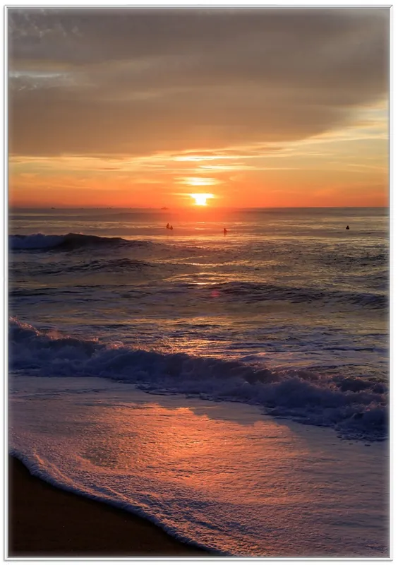 Ausverkauf Poster Sonne über dem Meer 61 x 91,5 cm, mit rahmenlosem Bildhalter