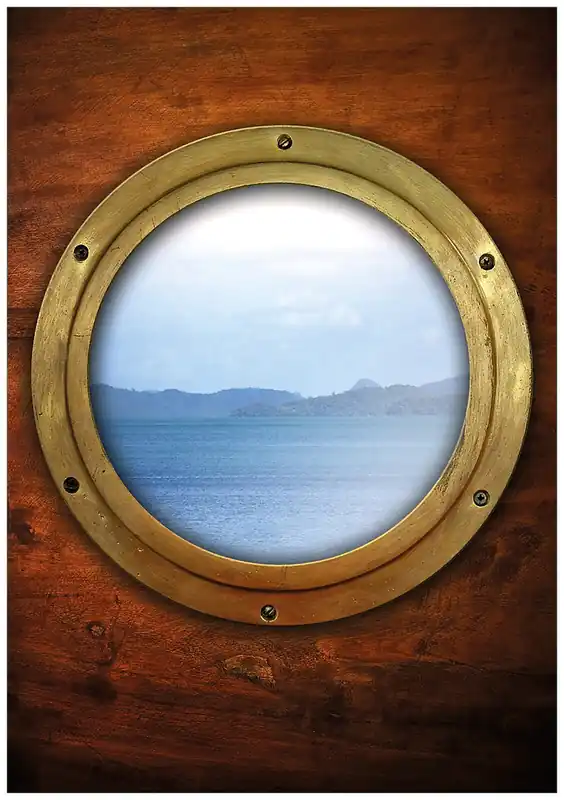 Poster Guckloch aus dem Boot 61 x 91,5 cm Direkt Vom Hersteller