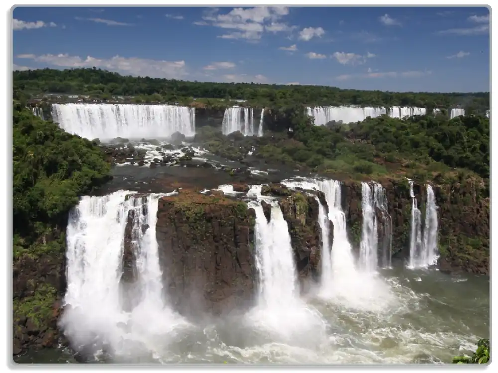 Markenware Glasunterlage Iguazu-Wasserfälle 30 x 40 cm