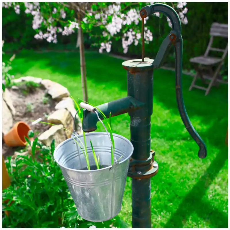 Glasunterlage Wasserquelle im Garten 55 x 55 cm Wochenendangebot