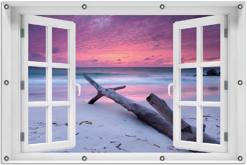 Gartenposter Abendhimmel bei Sonnenuntergang ca. 60 x 90 cm Highlight